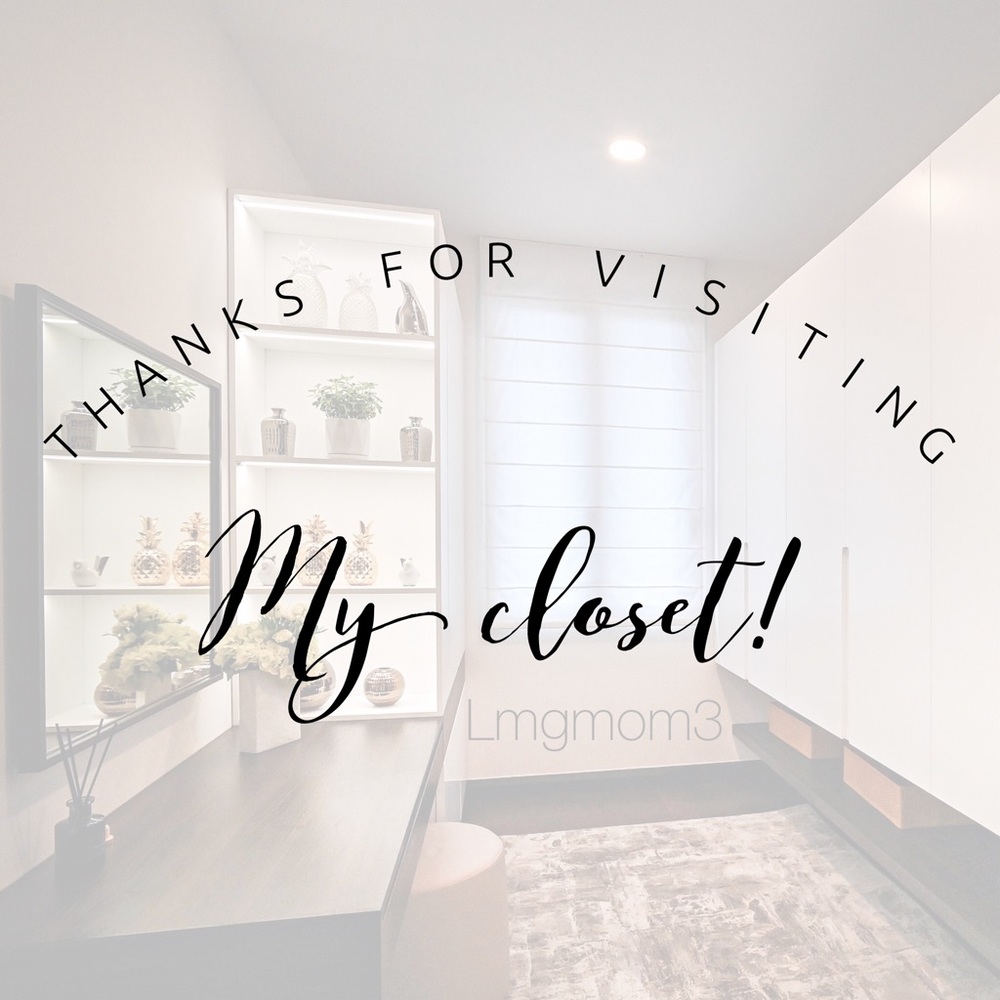 Thank you for checking out my closet!